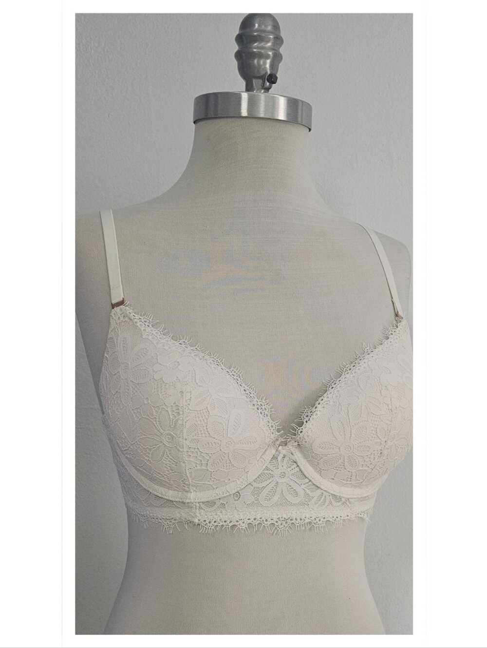 Aerie Ivory Lace Push-Up Bralette